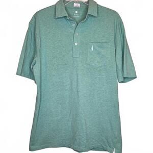 Johnnie O Men's Hangin Out Polo Heather Green Size Medium Golf Sporty